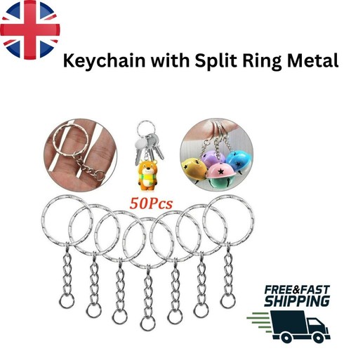 50pcs silver keyring blanks - 50pcs,