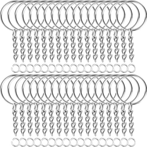 100keyring with chain and - with,