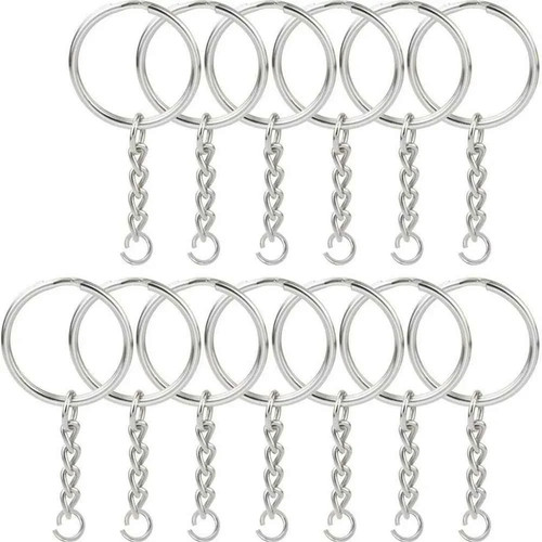 100pcs silver keyring blanks - 100pcs,
