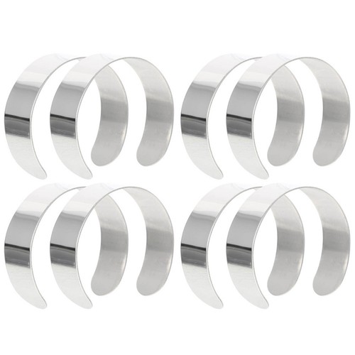 8pcs metal bracelet blanks - 8pcs,