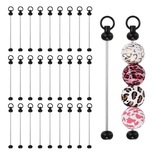 28pcs beadable keychain - beadable, bar