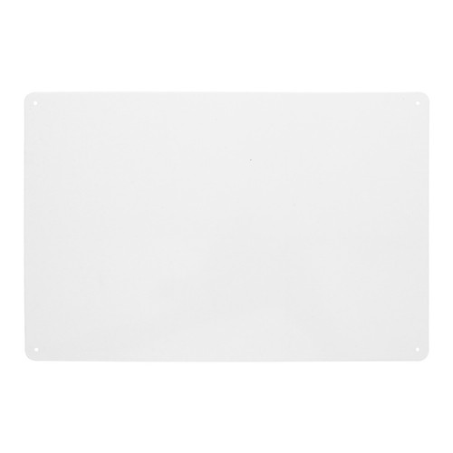 White metal tin - white, blank