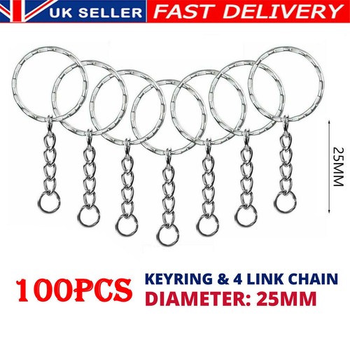 100pcs silver keyring - 100pcs,