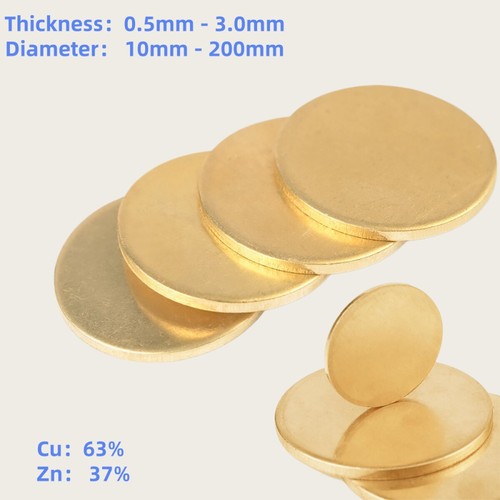 H62 solids brass discs - solids, blanks