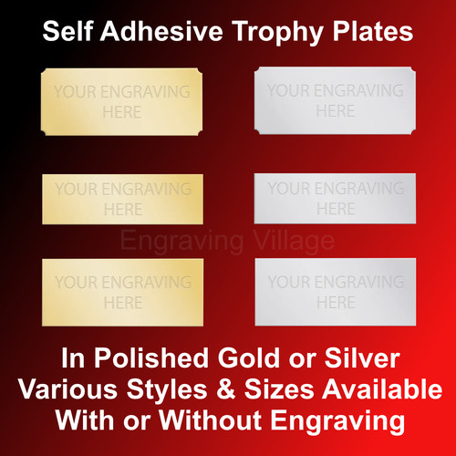 Engraved trophy plate - /, metal