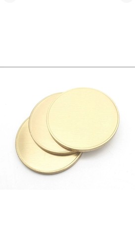 Solid blank brass - solid, coins