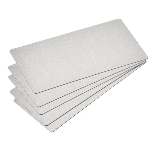 Blank metal card 100x50x0 4mm - blank,