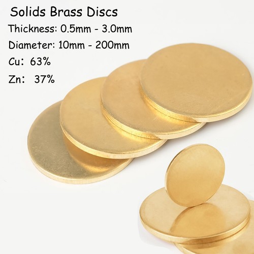 H62 solids brass discs blanks - solids,