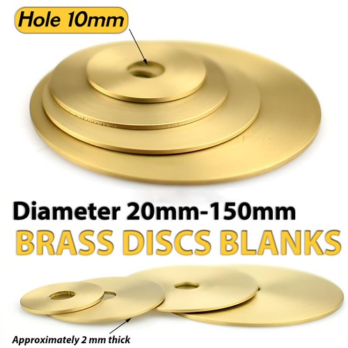 Brass discs blanks metal round - brass,