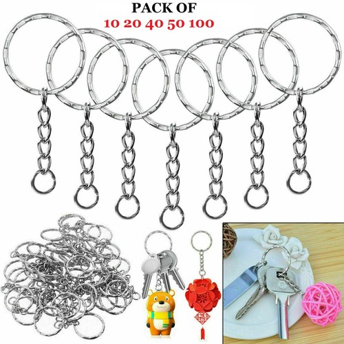 100 blanks silver keyring - 10,