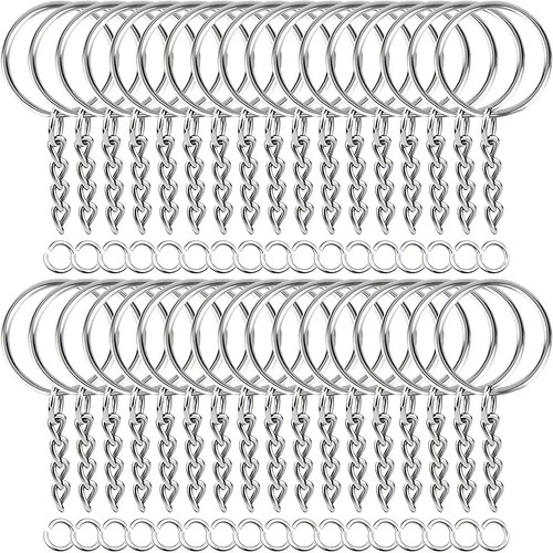 30pcs metal keyring blanks - metal,