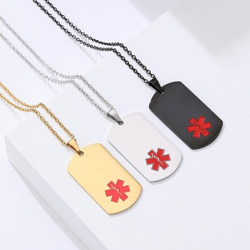 Metal blanks necklace medical - metal,