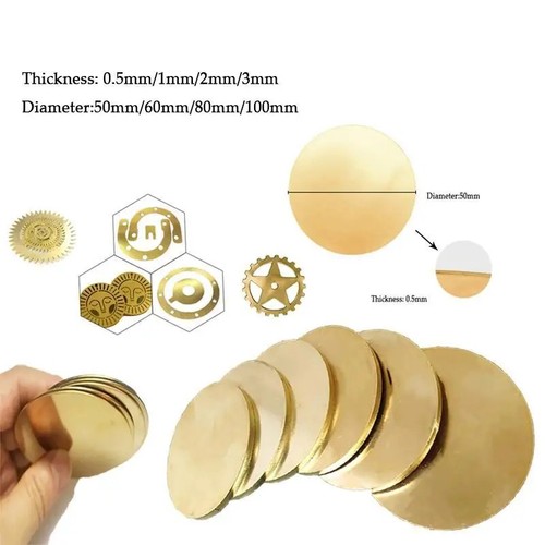 H62 brass discs - blanks, metal