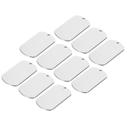 10pcs metal blank tags - metal,