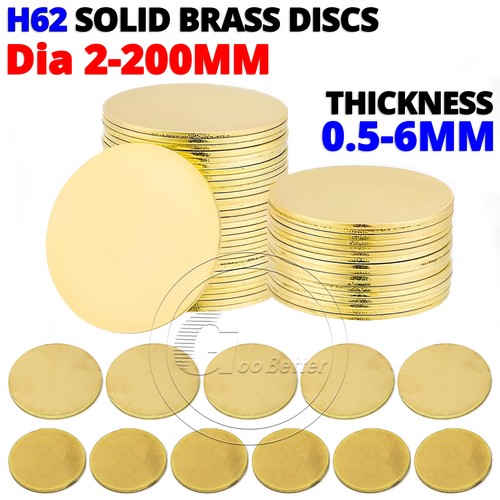 H62 solid brass discs blanks - h62,
