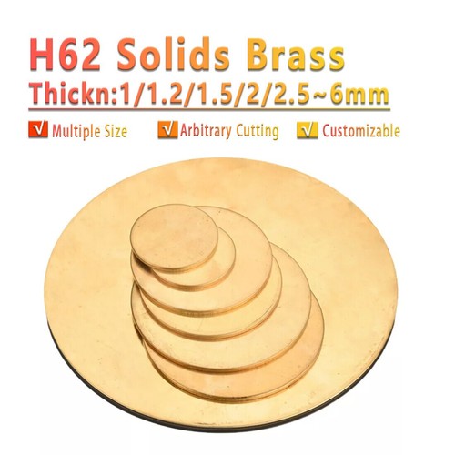 H62 solid brass discs - solid,