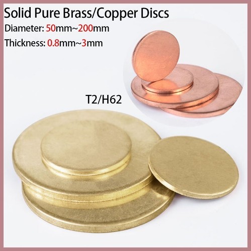 Solid pure brass - solid, discs