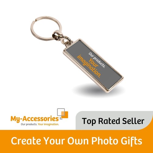 Blank metal photo - keyring, 50