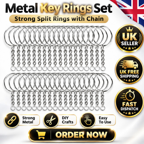 30pcs metal keyring blanks - 30pcs,