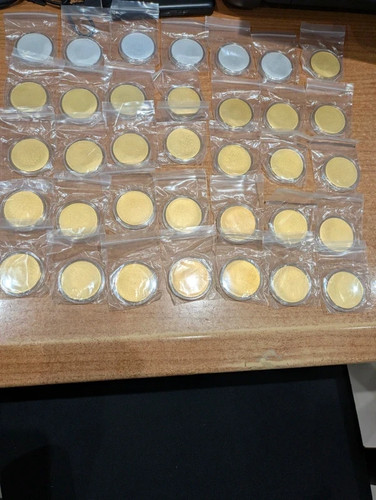 Pcs 40mm blank coins - pcs,