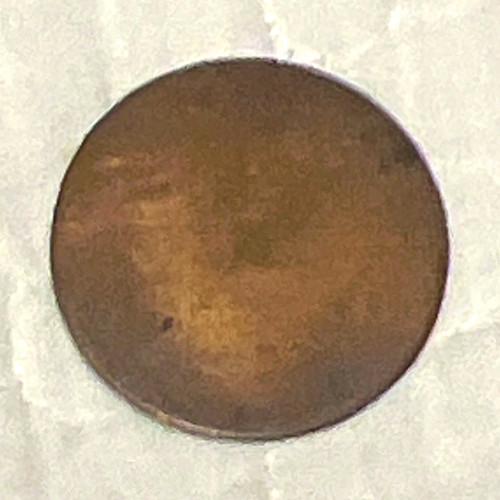 Copper plain round metal disc - copper,