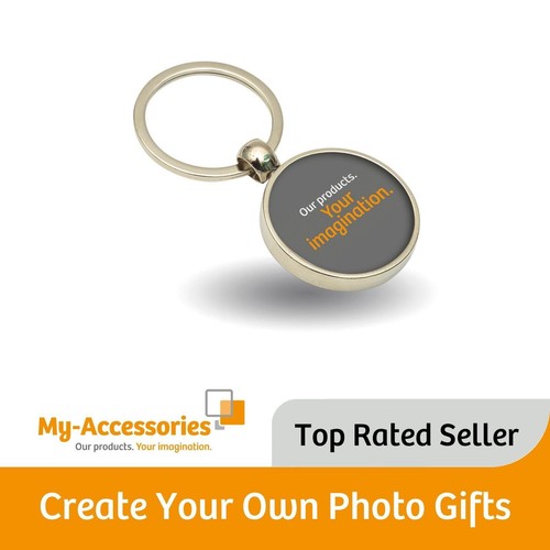 Blank metal photo - metal, keyring
