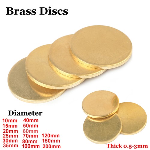 Solid round brass sheet pure - solid,