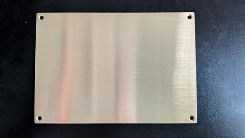 Brushed brass metal blanks - brushed,