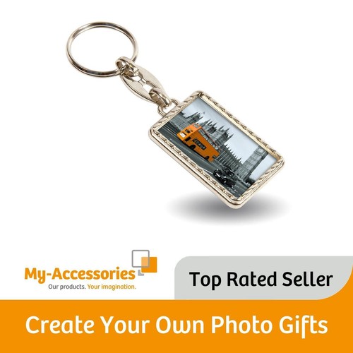 Blank metal photo keyring - keyring, x